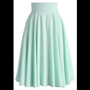 Vintage Midi Mint Skirt